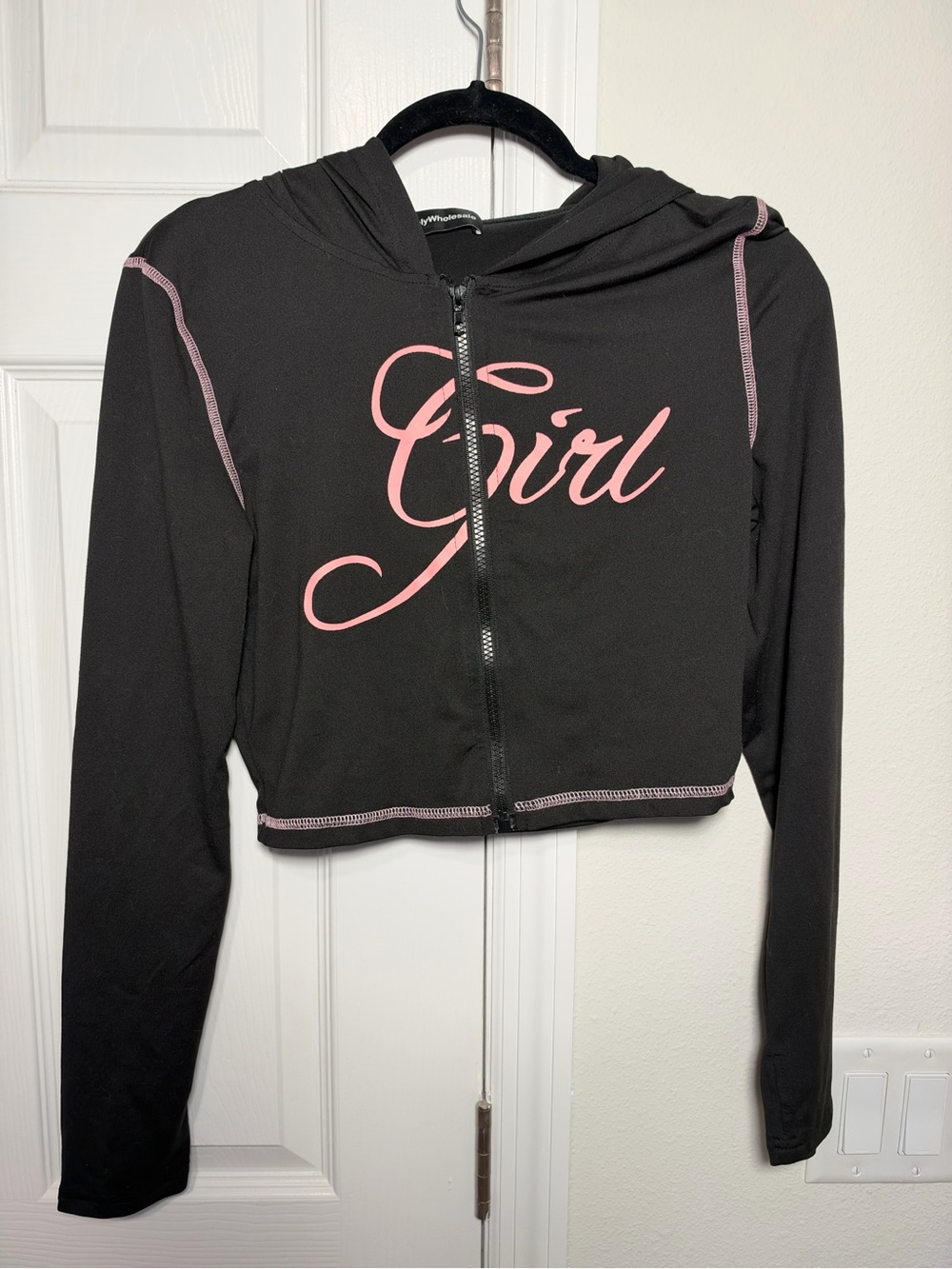 Y2K Black Hoodie and Leggings Set